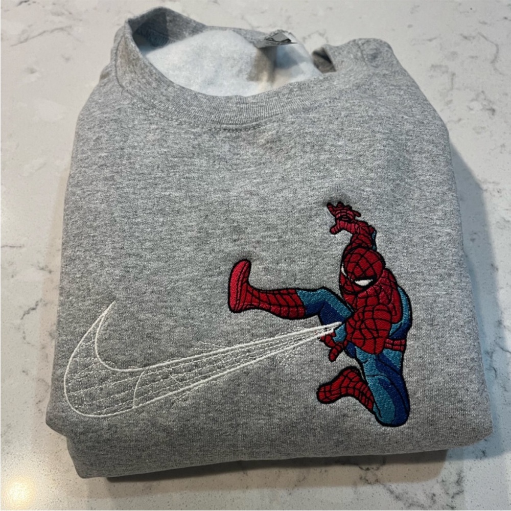 Nike Spider-Man Web Gray Sweatshirt